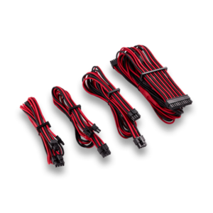 Extreme Cable Management (Black and Red Cables)