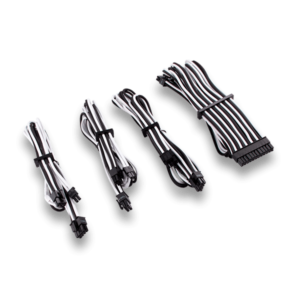 Extreme Cable Management (White and Black Cables)